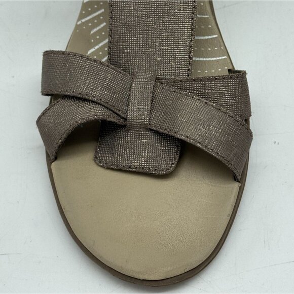Bass Go-To Comfort Women Sandals Size 10M Taupe Open Toe Party Casual Block Heel - Picture 4 of 14